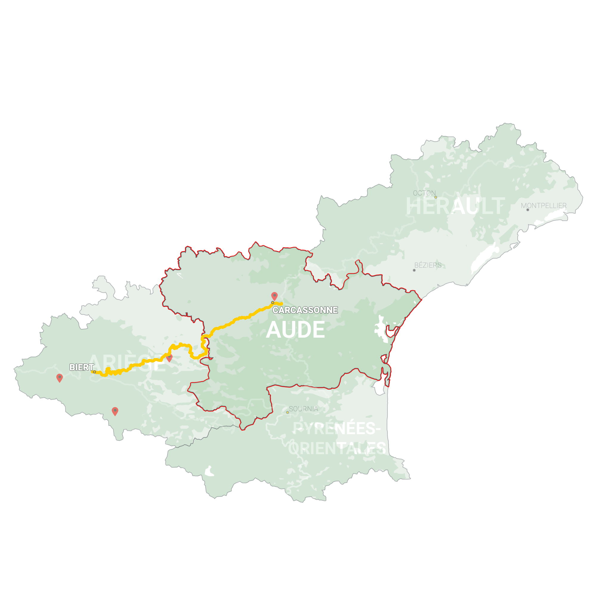 GLR 14 Region Aude Map Overview