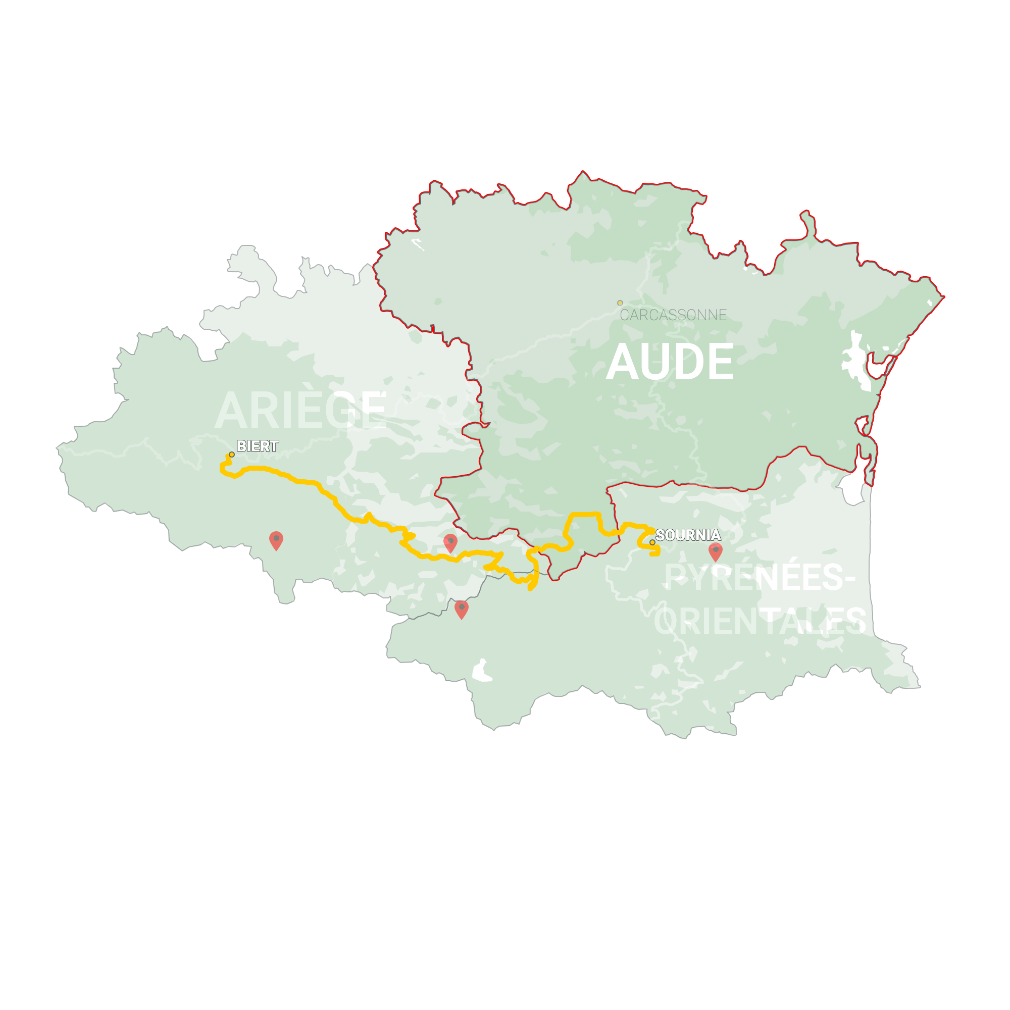 GLR 15 Region Aude Map Overview