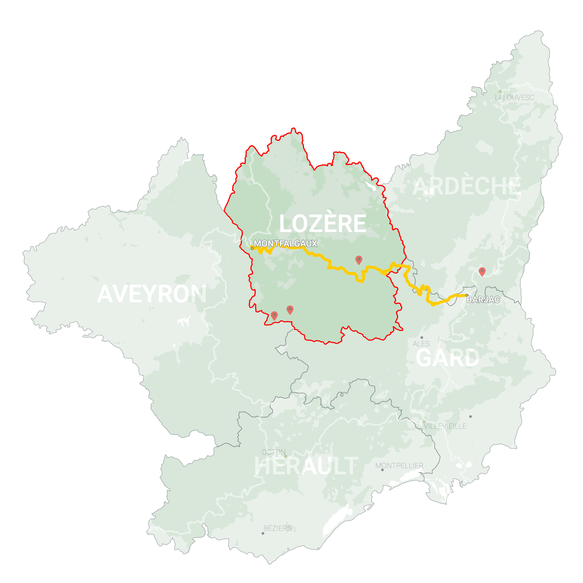 GLR 1 Region Lozere Overview