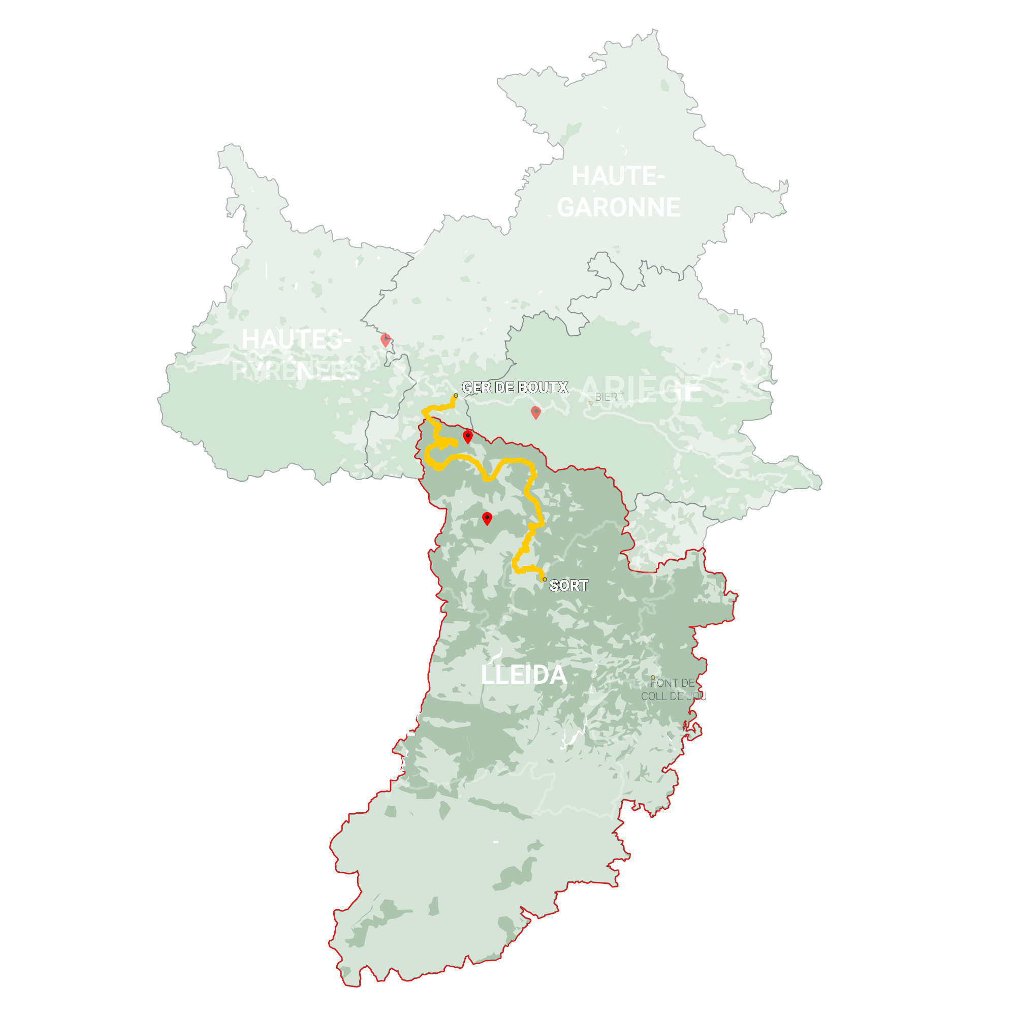 GLR 18 Region Lleida Map Overview
