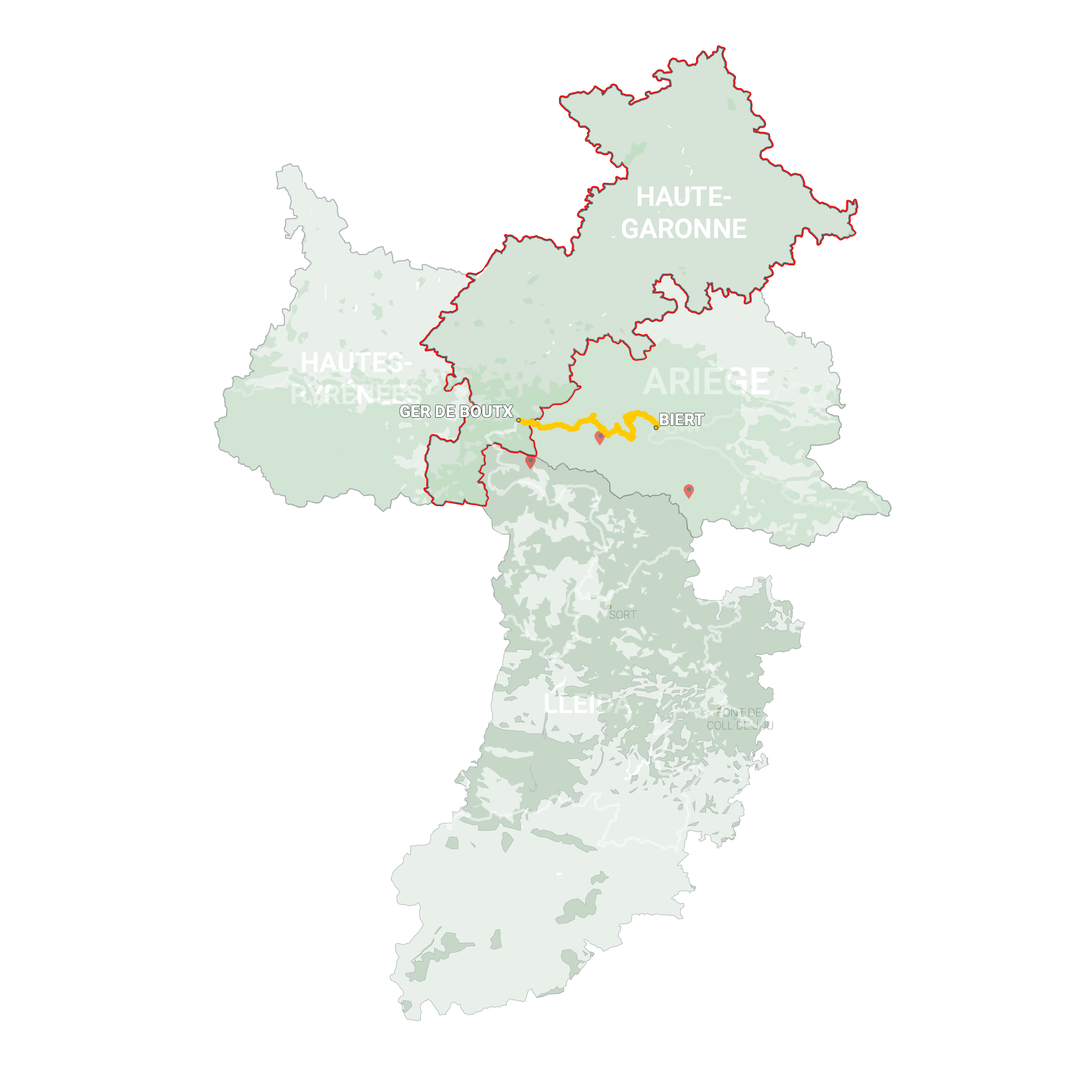 GLR 19 Region Haute-Garonne Map Overview