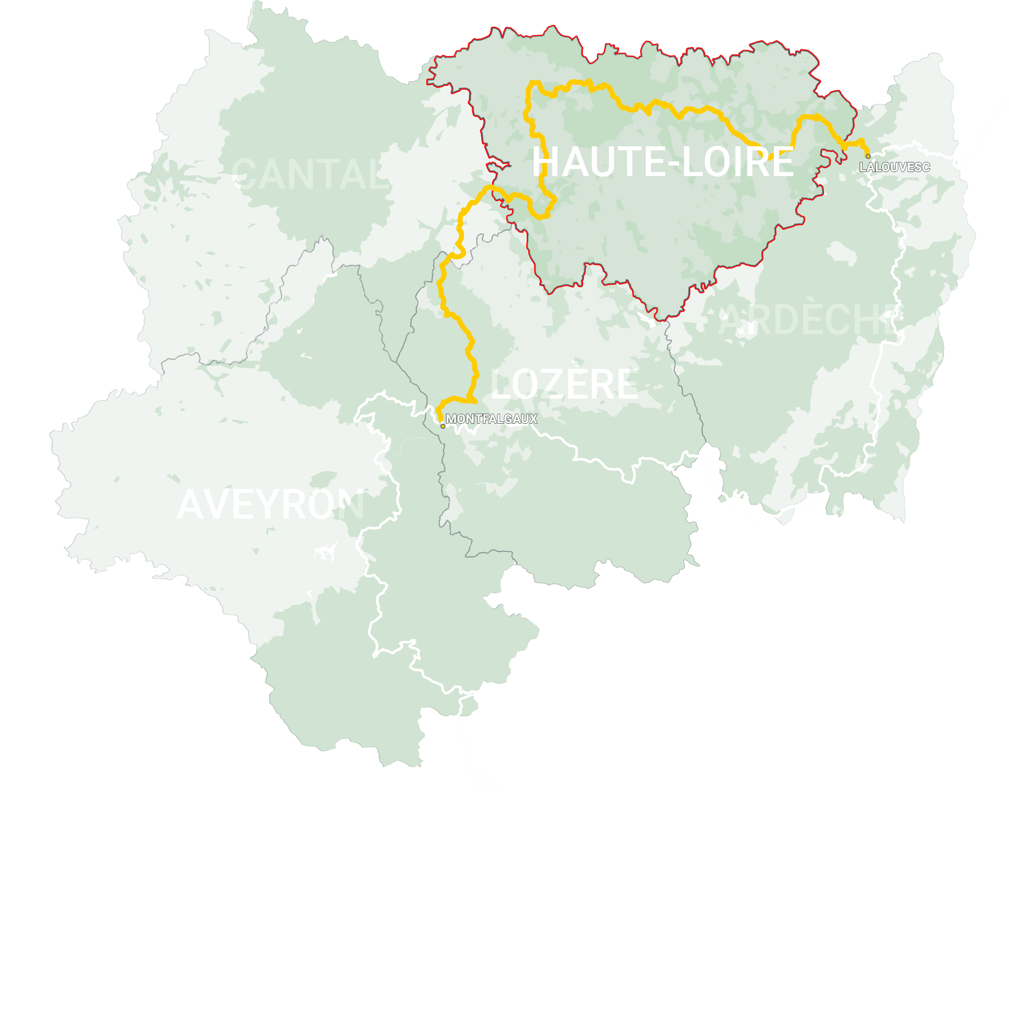 GLR 26 Region Haute Loire Map Overview