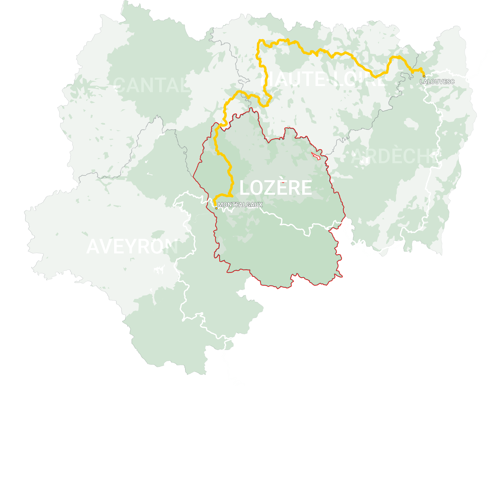 GLR 26 Region Lozere Map Overview