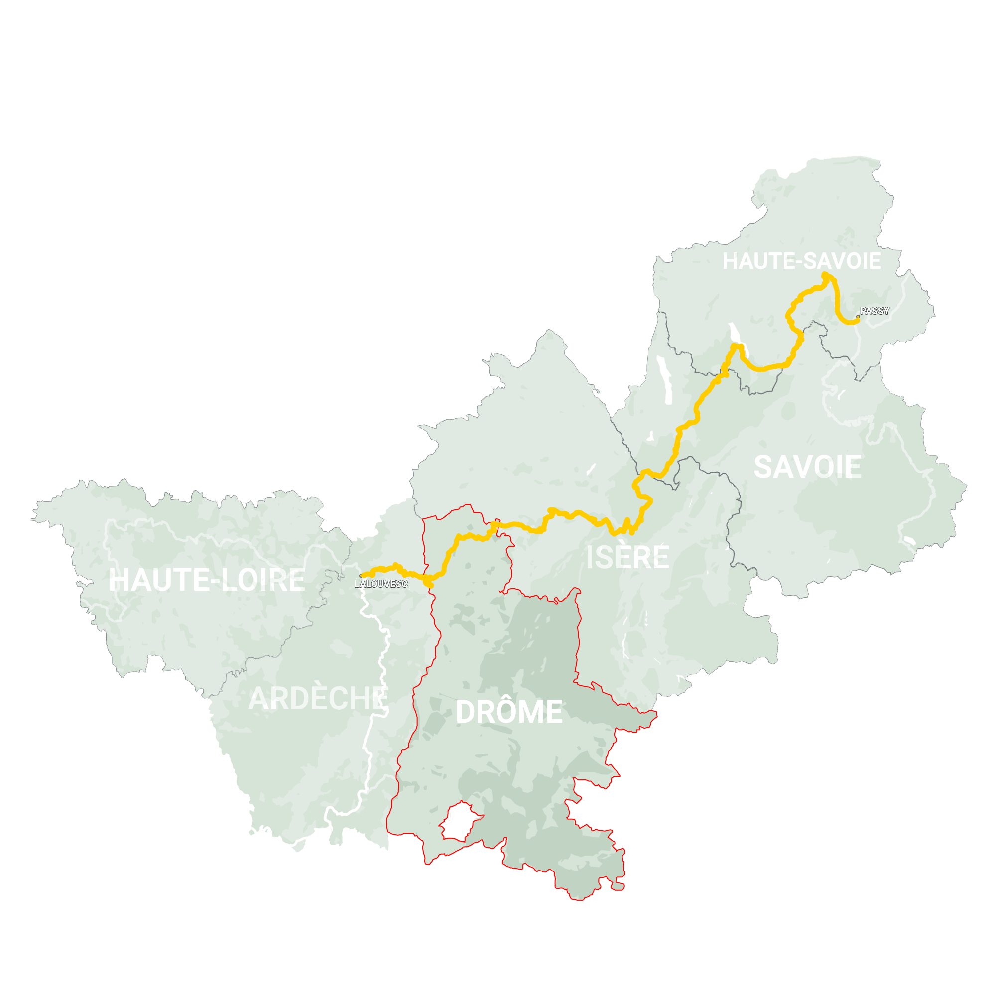 GLR 28 Region Drôme Map Overview
